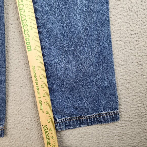 Y2K High Rise Baggy Denim Cargo Jeans Junior Sz 3/4 Utility Pocket Skate Trouser - Picture 3 of 12